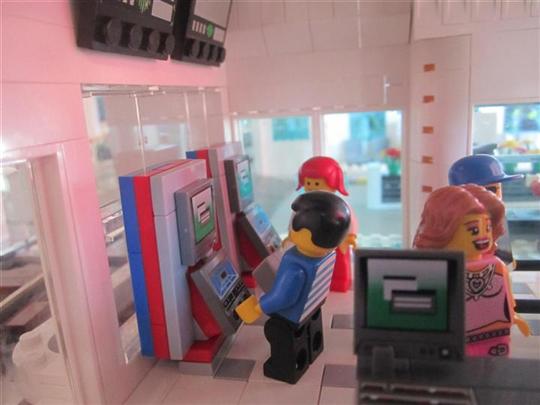 Self-serve kiosks with ads