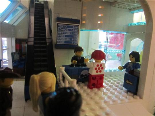 At the counter after cancellation