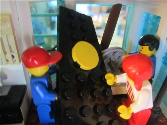 Construction spills into hall